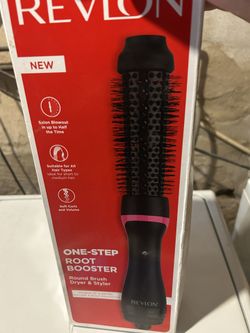 the Revlon One-Step Root Booster Round Brush
