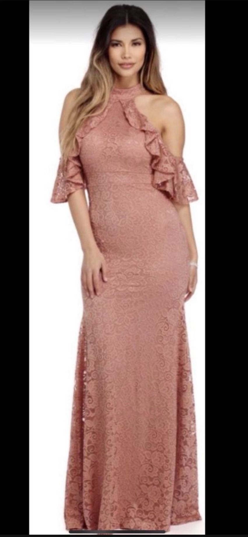 Windsor Blush Pink Lace Dress