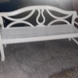 Wooden Bench  White Nice 