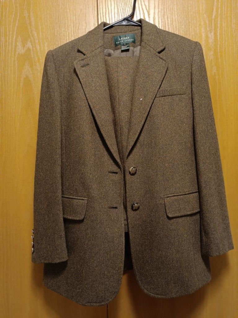Ralph Lauren Wool Pant Suit Size 8