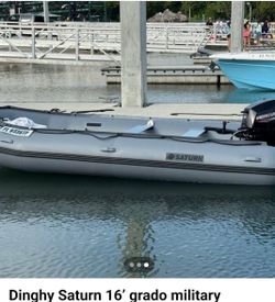 Saturn 16ft Inflatable Dinghy with Mercury Outboard