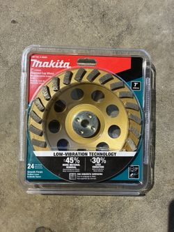 Makita Diamond Cup Wheel, 7 in. Turbo 24 Segment