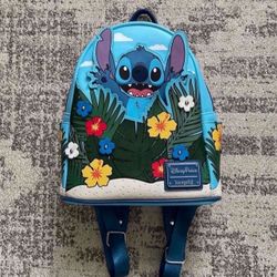 Disney Parks Stitch Hide-And-Seek Loungefly Mini Backpack in excellent condition   