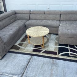 Tilden 3 Piece Sectional Sleeper Sofa Couch w/ Storage Chaise Lounger- FREE Delivery 🚚 READ Description 