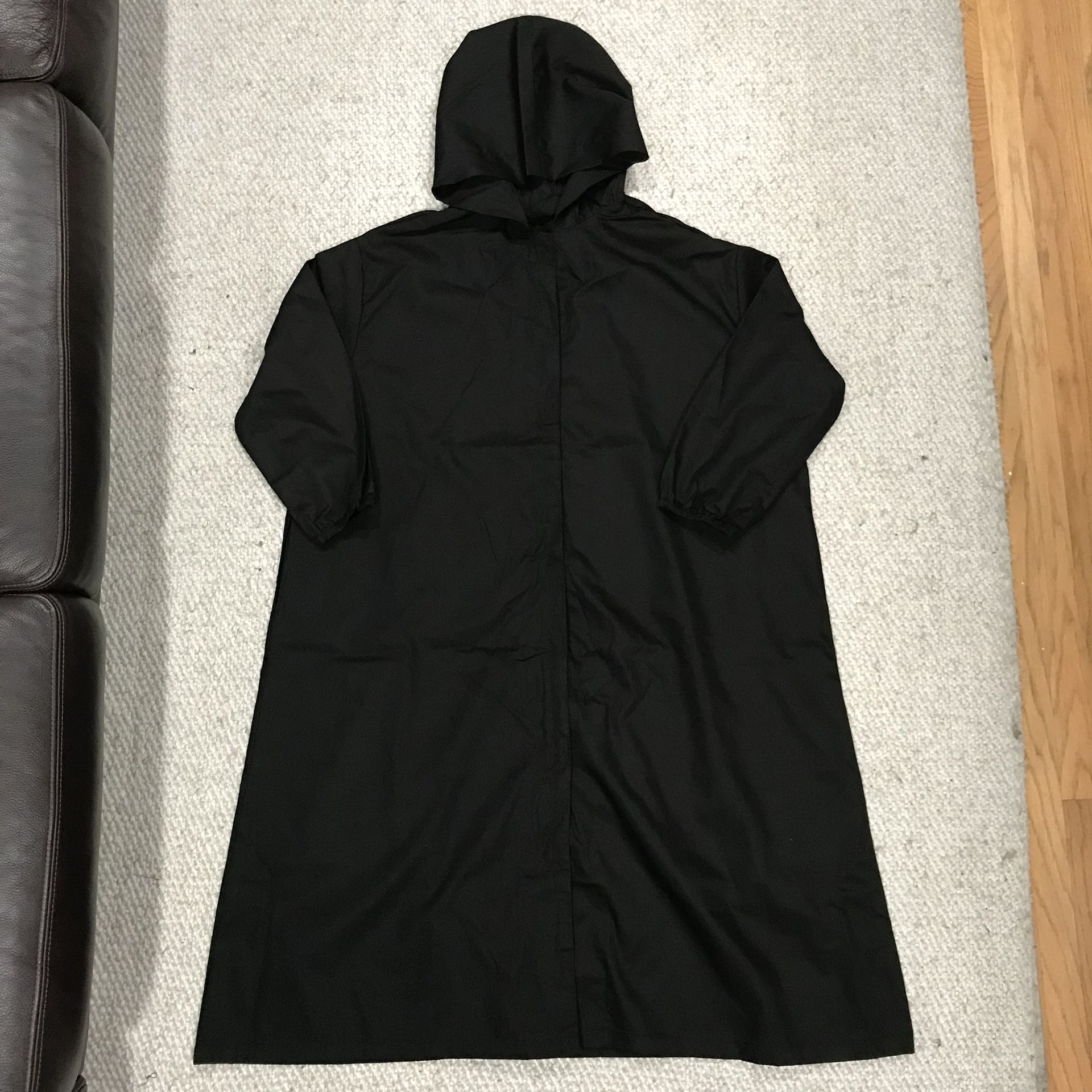 Black Cloak Robe Adult Halloween Costume NEW