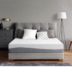 💥💥BlowOut Sale💥 Olee Sleep Gel Memory Foam Mattress, 10 in, Foam, White