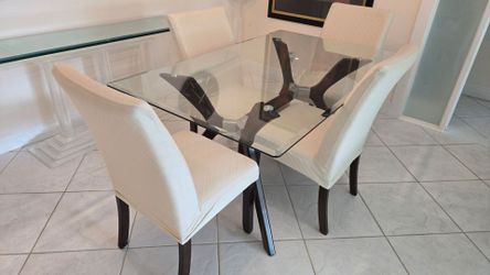 Modern Glass Table Set