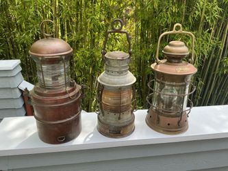 Vintage marine lamps.
