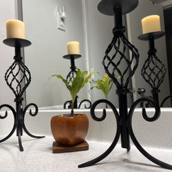 Black Candle Holder