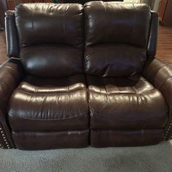 3 Piece Leather Reclining Set