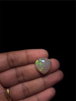 Multicolor Opal Cabochon Polished Loose Gemstone Translucent 19.37mm