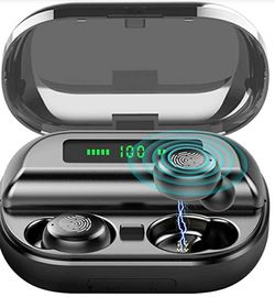 V11 TWS True Wireless Bluetooth Earbuds Touch Wireless Earphone IPX7 Waterproof Sweatproof Stereo deep bass Earbuds in-Ear Sports, Build in 4000