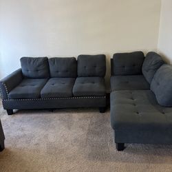 Sectional Gray Couch 