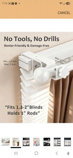 Renter-Friendly Curtain Rod Brackets