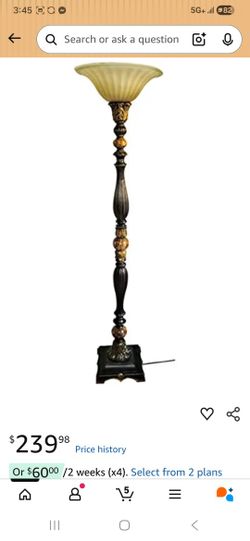 Portfolio Barada 72-in Bronze with Gold Highlights  