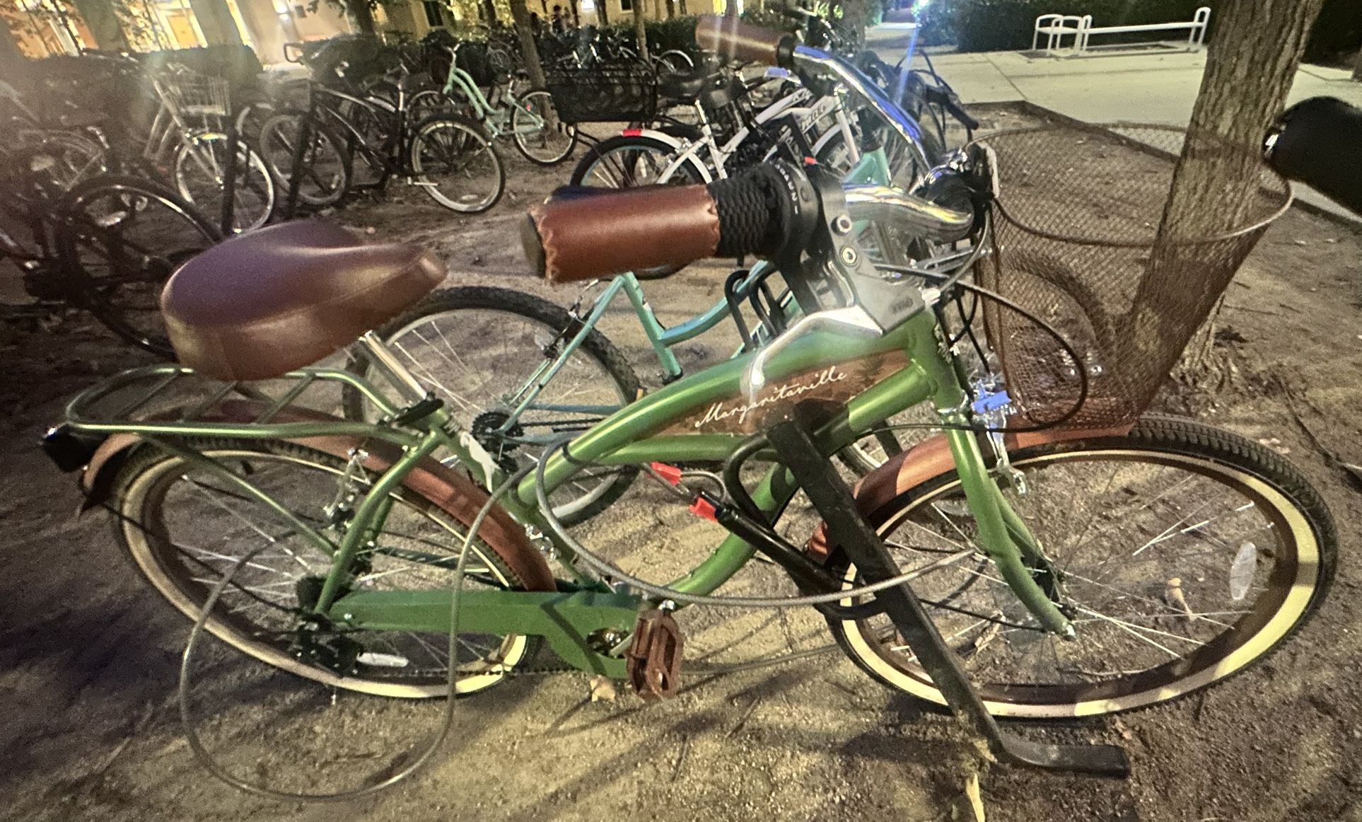 26 Inch Margaritaville Green 7 Speed Adult Cruiser Bicycle