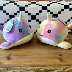 Narwhal Tye-dye Squishmallows $10 Each