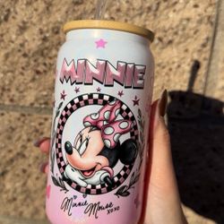 Minnie Glass 16oz Cup
