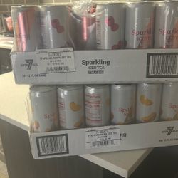 Sprakling Ice Tea Raspberry And Peach . 