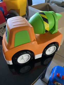 Construction Fun Cartoon Cars Dump truck And Cement Mixer