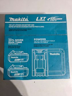 Makita Batteries And Rapid Charger