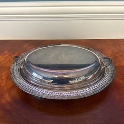 Vintage Oval Serving Dish W/Lid