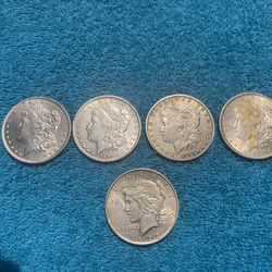 Morgan De Plata 100% 1883 o ,1890 o, 1891 No Ceca,1921no Ceca,1922