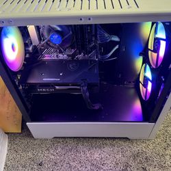 Sky Tech Gaming Pc With Monitor, Keyboard And Mouse Like New 