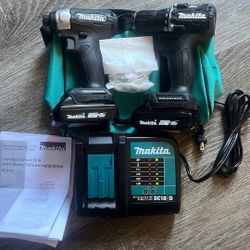 Makita Combo 18 V 2 Batteries  2.0ah And Charge 
