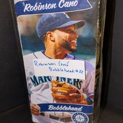 Robinson Canó Bobblehead #22 – Seattle Mariners (2015)

Official Mariners bobblehead from stadium giveaway.
Robinson Canó #22.

Comes in original box 