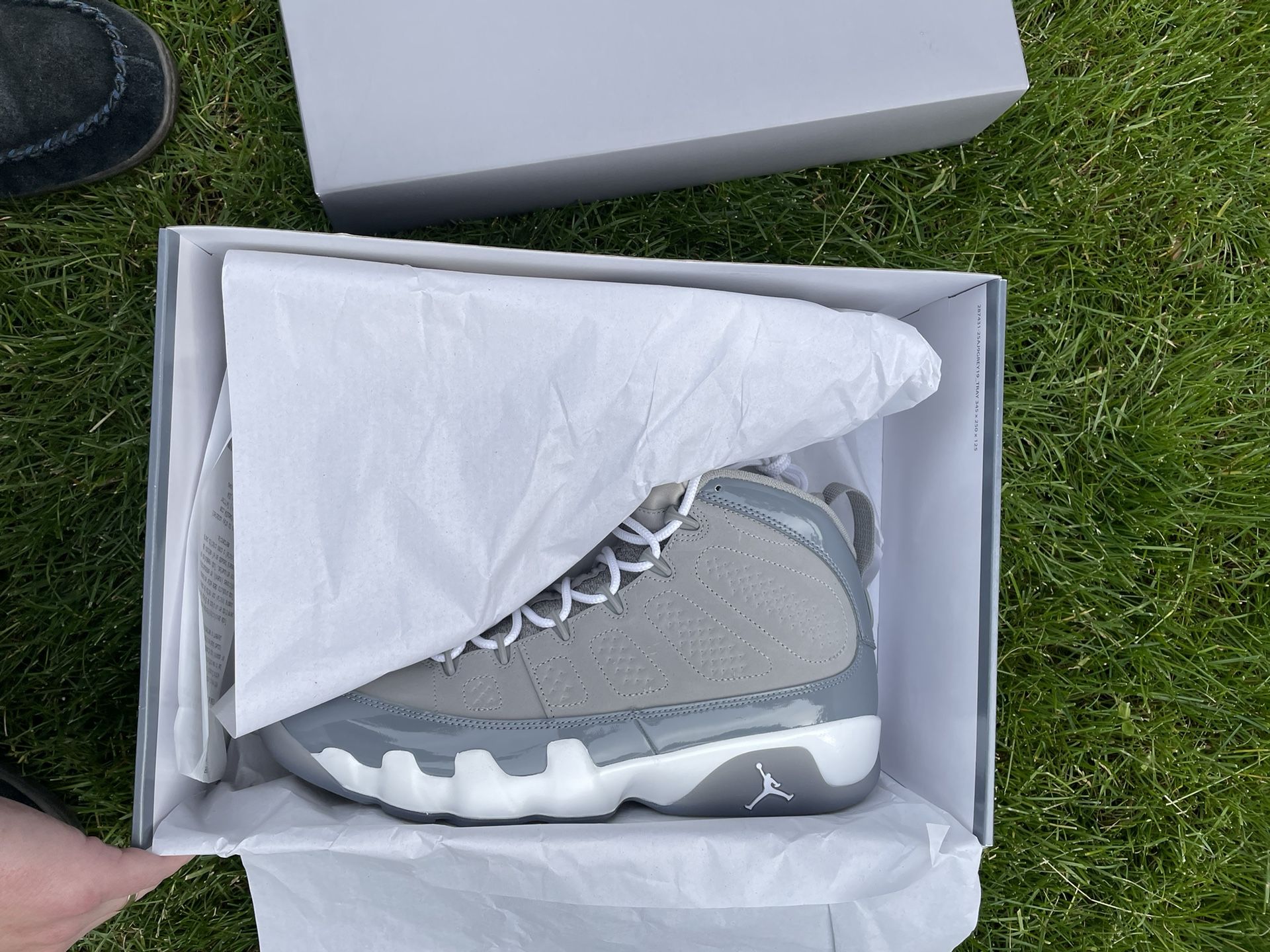Size 10.5 - Air Jordan 9 Retro 2025 Cool Grey, Brand new with box and receipt