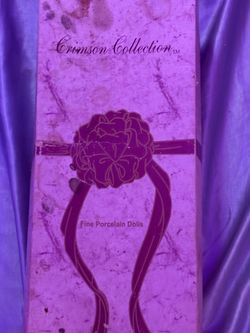 Crimson Collection Fine Porcelain Doll & Box