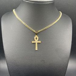 Gold plated necklace(20inch)