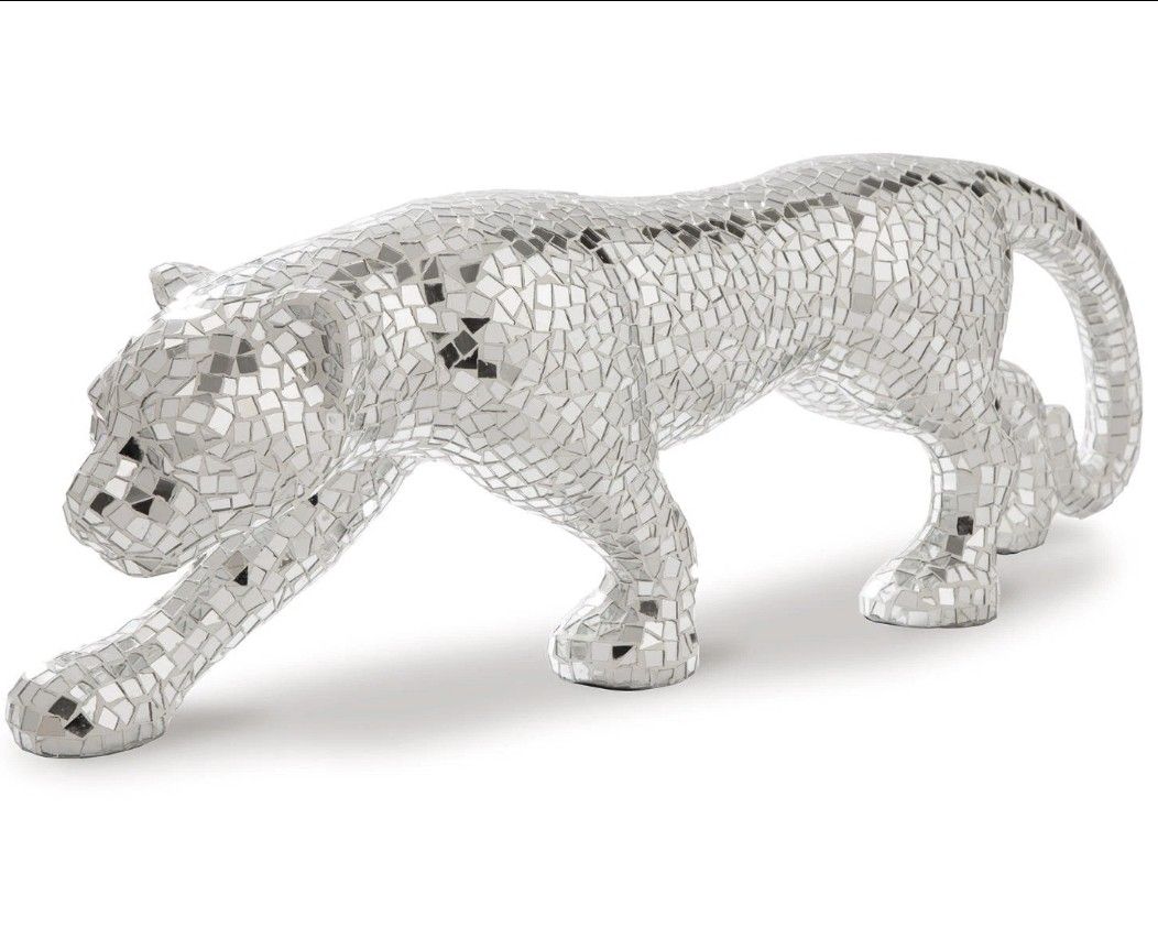 Contemporary Drice Panther Sculpture Mirror