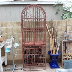 Large Metal Display Rack Case / Wine Cellar - $375