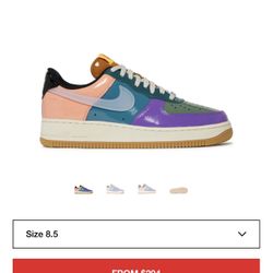 Nike Af1 X Undefeated “Berry” Size 8.5