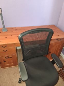 Office table and chair