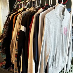 Sweaters. Sweatshirts. Jackets. Riding Jacket. Rain Jackets. 
