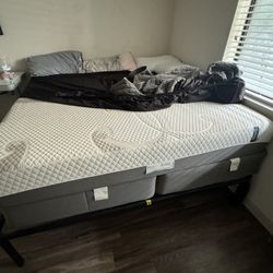 Mattress, Bed Frame, Spring Box, No Headboard