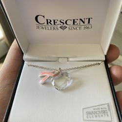 Heart Necklace - Breast Cancer Awareness Brand NEW