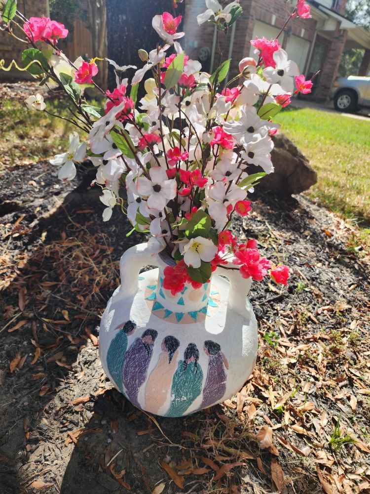 Vintage Large Native American Pottery Vase