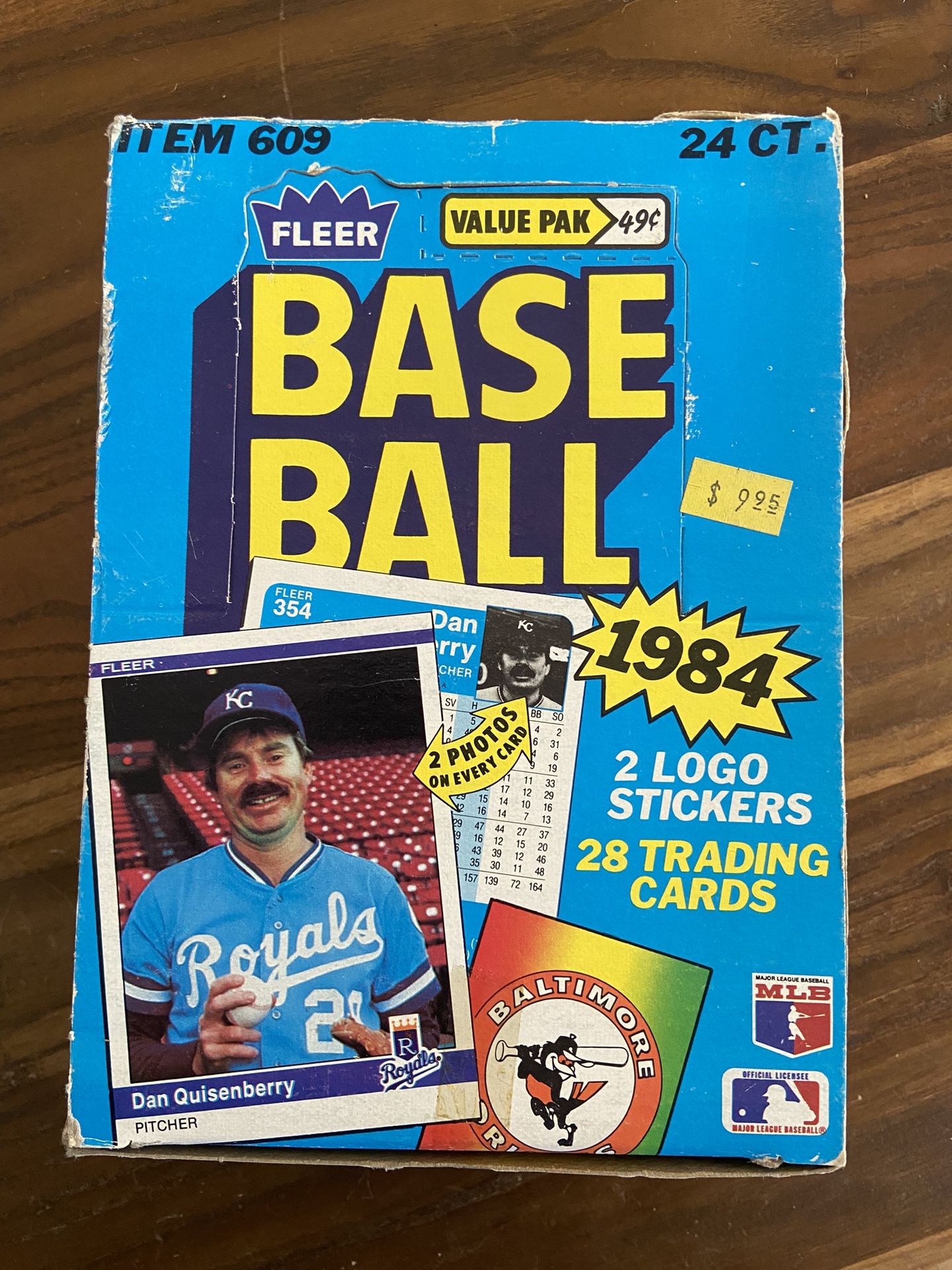 1984 Fleer Cello Box Unopened 24 Packs