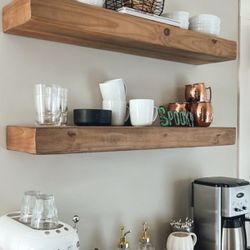 West Elm Reclaimed Wood Floating Shelves 