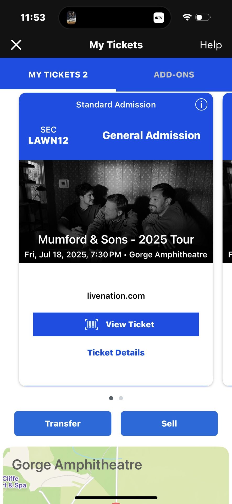 Mumford & Sons @ The Gorge
