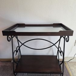 Side Table Or End Table With Mirror Top