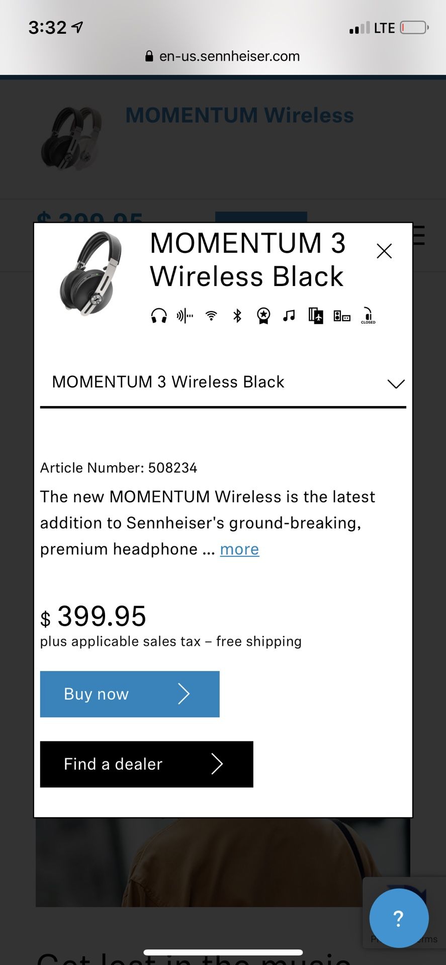 Wireless headset