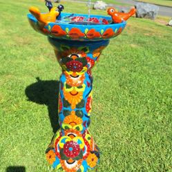 💥Talavera Birdbath 💥( Fountain)Talavera & Clay Pottery Store  12031 Firestone Blvd Norwalk Ca 90650 Instagram; Casaxartesanal 