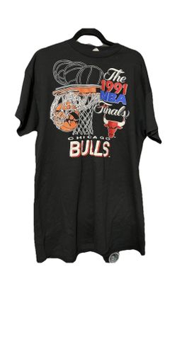 Vintage Chicago Bulls 1991 NBA Finals T Shirt See Measurements