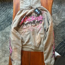 Hellstar Future Flame Hoodie (Pink Grey) XL