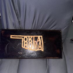 Wood Oklahoma Sign